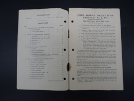 British Field Service Pocket Book - Protection against gas 1941