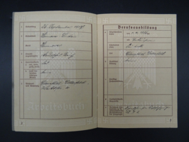 Arbeitsbuch First Type from Arbeitsamt Goslar