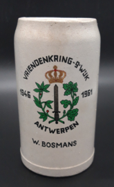 Beer stein Antwerp police 1946 - 1961
