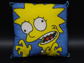 The Simpsons 1997 small cushion Lisa blue