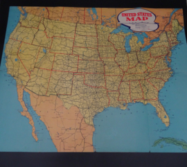 Servicemen's United States Map 1943