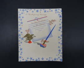 US Thanksgiving Card ww2