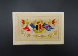 WW1 silk embroidered postcard