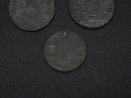 German Reichspfennig set of 5 coins (2)