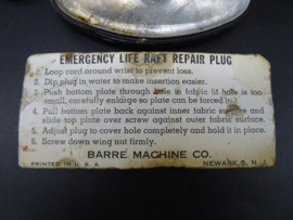 US Emergency Life Raft repair plug