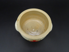 Belgian Red Cross stoneware bowl W. Biron