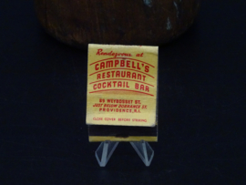 Vintage USA matchbook 'Campbell's Restaurant'