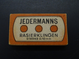 German Jedermanns razor blades ww2