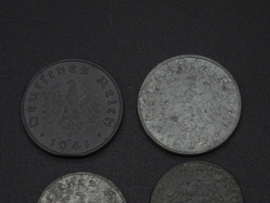 German Reichspfennig set of 5 coins (1)