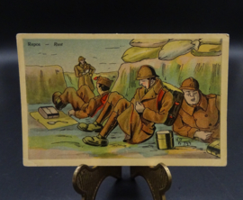 Belgian humoristic postcard 1930's