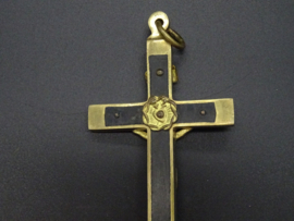 Brass and ebony crucifix