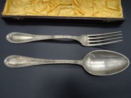 Silver plated salade server set