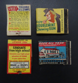16 American matchbooks