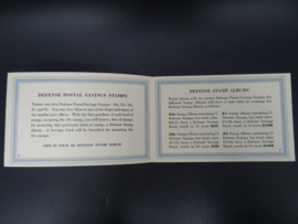 US Defense Savings Bonds book