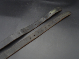 Pair of British leather straps