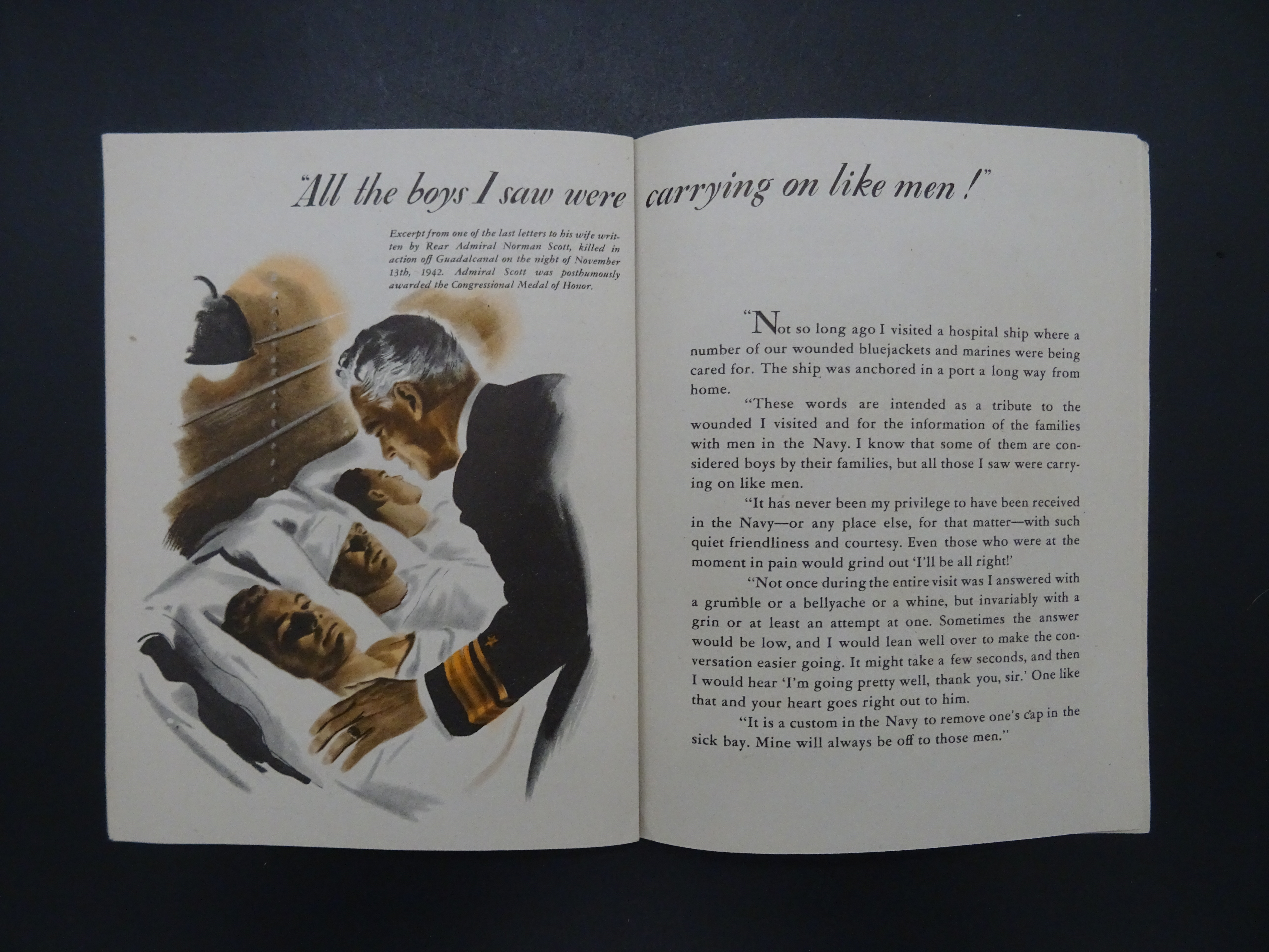US Navy booklet 'Lest we forget' 1943
