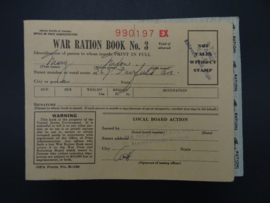 War Ration Book No.3