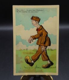 Belgian humoristic postcard 1930's