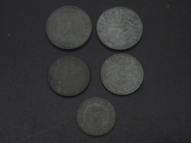 German Reichspfennig set of 5 coins (4)