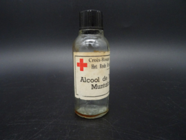Belgian Red Cross mint alcohol bottle