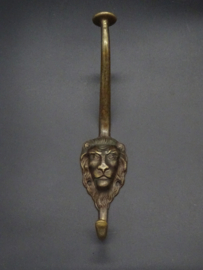 Brass lions head coat hanger