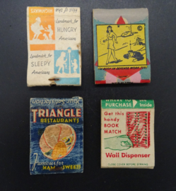 16 American matchbooks