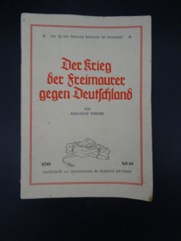 Tornisterschrift 'Der Krieg der Freimaurer gegen Deutschland' 1941