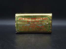 US Life Boat Life Raft rations tin 1945