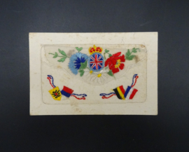 WW1 silk embroidered postcard