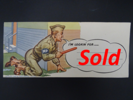 US humoristic envelope ww2