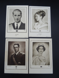 Postcard collection Belgian Royalty
