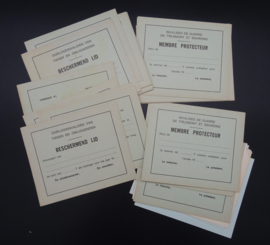 Membership cards  war disabled Tienen - Belgium