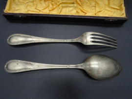 Silver plated salade server set