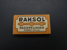 German Rahsol razor blades ww2