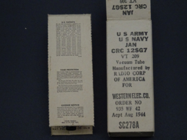 US Army Navy vacuum tube CRC 12SG7
