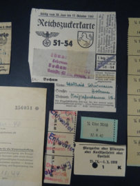 Lot with various German coupons WW2 (2)