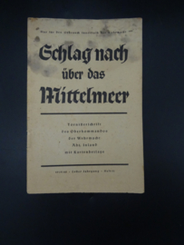 Tornisterschrift 'Schlag nach über das Mittelmeer' 1939/40