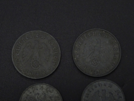 German Reichspfennig set of 5 coins (3)