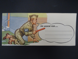 US humoristic envelope ww2