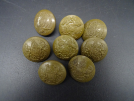 British economy issue plastic button (large)