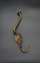 Brass lions head coat hanger