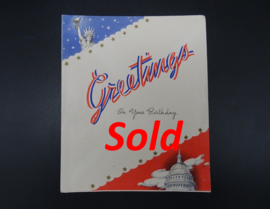 US Birthday Greeting Card 1944