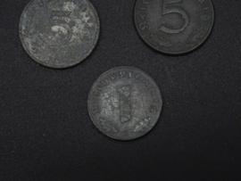 German Reichspfennig set of 5 coins (1)
