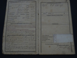 Belgian military pay book 1875