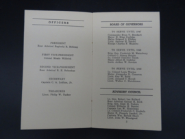 US Military Naval Club - Register of Members 1942