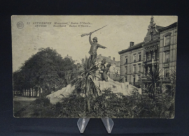 Antwerp - Monument Baron D'Hanis black and white