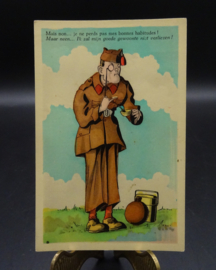 Belgian humoristic postcard 1930's