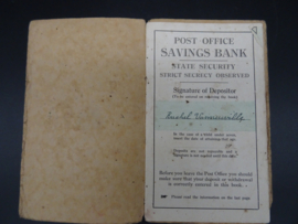 Post Office savings bank book 1943