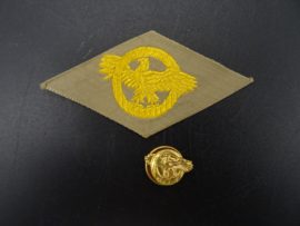 Honorable discharge patch + lapel pin