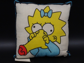 The Simpsons 1997 small cushion Maggie white